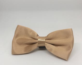 Rose Gold Bowtie for Wedding Dog Outfit Pet Wedding Gray Bow Tie Dog Collar