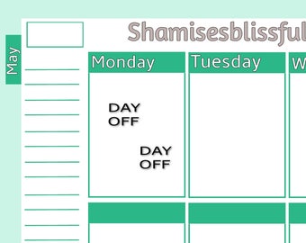 Day Off Planner Stickers