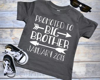 Promoted to Big Brother Shirt. Pregnancy Announcement Shirt. Big Brother Shirt. Pregnancy Reveal Shirt. Big Brother Announcement Shirt.
