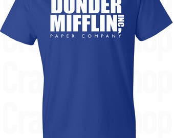 Dunder Mifflin Shirt. The Office Shirt. Dunder Mifflin T Shirt. Dwight Schrute Shirt. Michael Scott Shirt. The Office Tv Show Shirt. S - 3XL