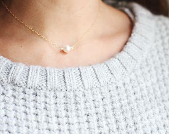 4mm & 5mm Sterling Pearl Turquoise Choker  - 15 inch