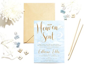 Heaven sent baby shower | Etsy