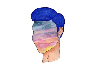 Head In the Clouds, 8x10, Print