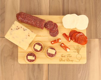 Engraved Bamboo Cutting Board - Let The Beet Drop