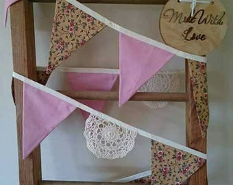 Floral vintage inspired doily bunting