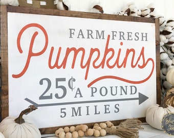 Pumpkin patch sign | Etsy