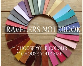 TRAVELERS NOTEBOOK, Midori, Leather Travelers Notebook, Journal Cover