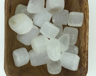 Selenite Tumbled - Tumbled Selenite - Crown Chakra - High Vibration- Cleansing - Energy Healing - 7th Chakra - Reiki