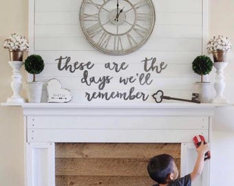 these are the days we'll remember | individual metal words | metal sign | wall decor