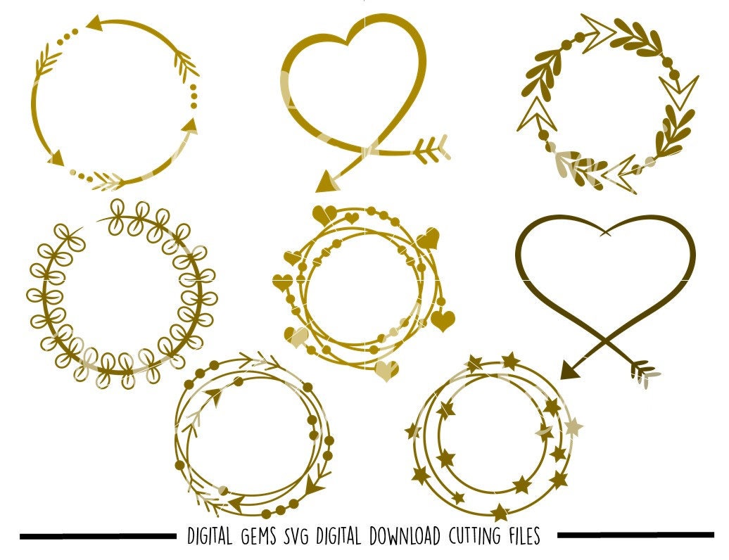 Download Tribal Circles, Arrow Circle Frames svg / dxf / eps / png ...