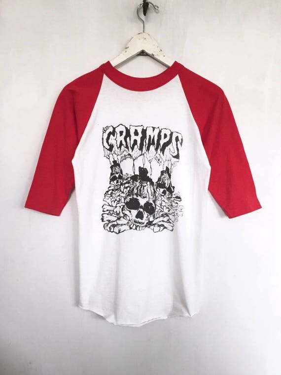 The Cramps shirt 1983 vintage t shirt band t-shirts raglan tee