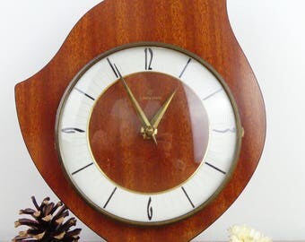 RESERVED FOR LEI - Wall Clock - Clock Junghans - Vintage wall clock - Formica Clock - 1950 - Design