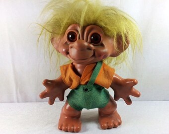 1960s Dam Troll Doll Boy - Iggynormus Troll - 12 inches - REALLY BIG - Dam Things - 1964 Dam Troll