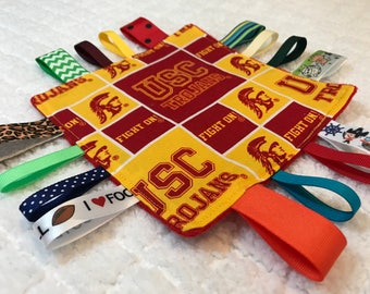 USC Baby Sensory Crinkle Tag Toy