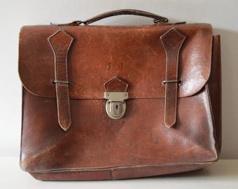 Leather satchel | Etsy