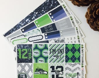 Deluxe EC Weekly Planner Sticker Kit "12th man"