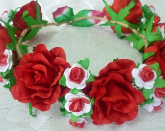 White Garden Rose Hair rose hair wreath | etsy White Garden Rose Hair rose hair wreath | etsy
