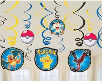 Pokemon party hanging decoration