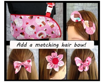 Add a matching hair accessory to any arm sling! Child arm sling - adult arm sling