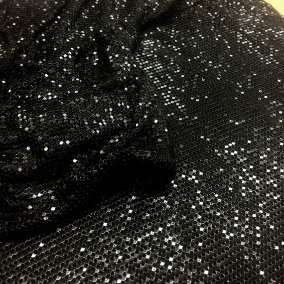 Black Metal Mesh Fabric