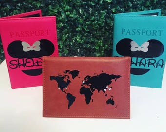 Disney Map Passport Cover