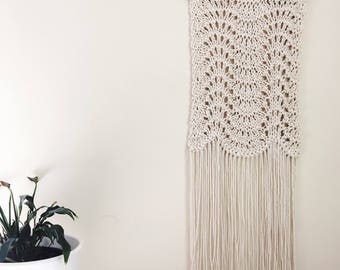 Feather and Fan Wall Hanging