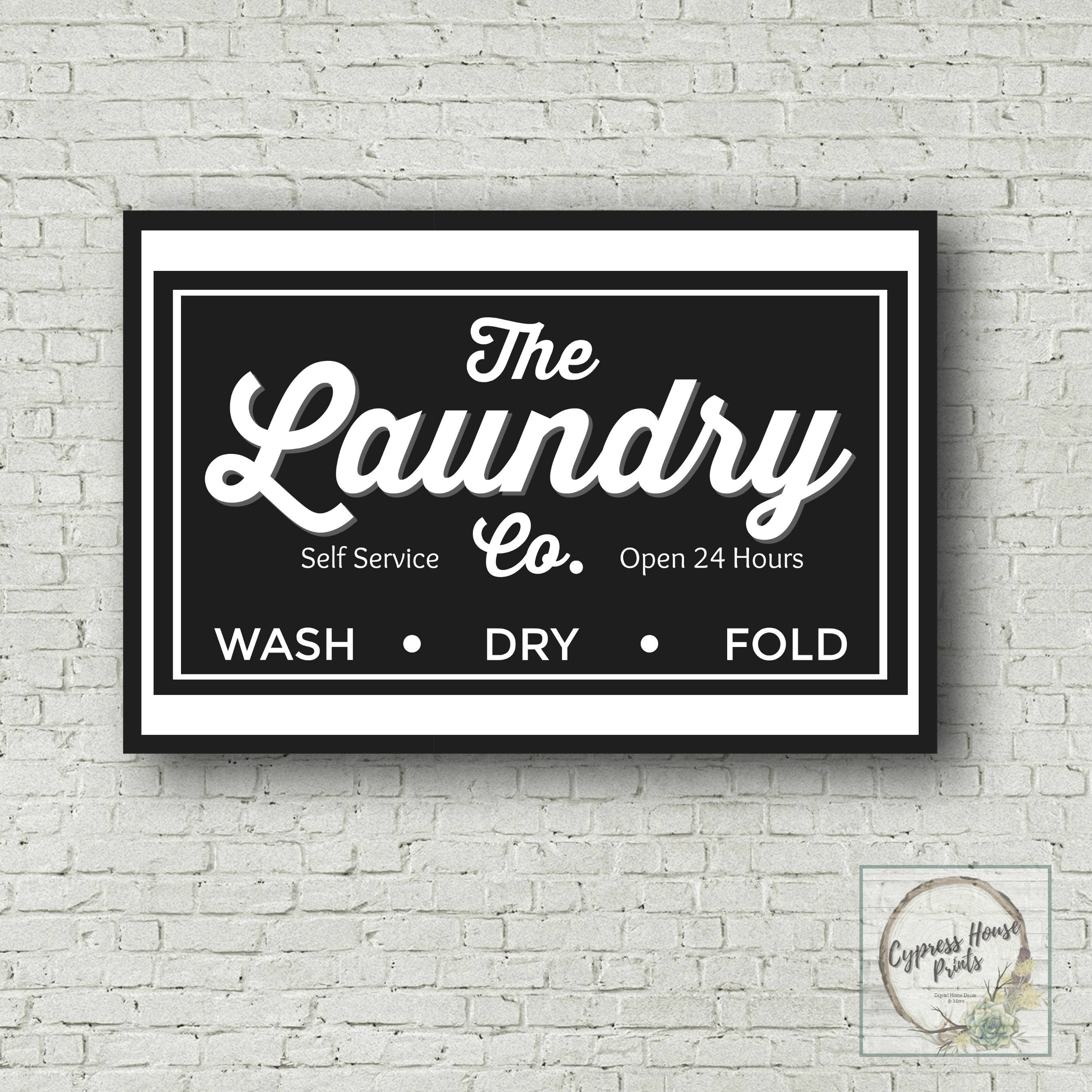 Laundry Co. Sign Printable Laundry Laundry Room Art Laundry
