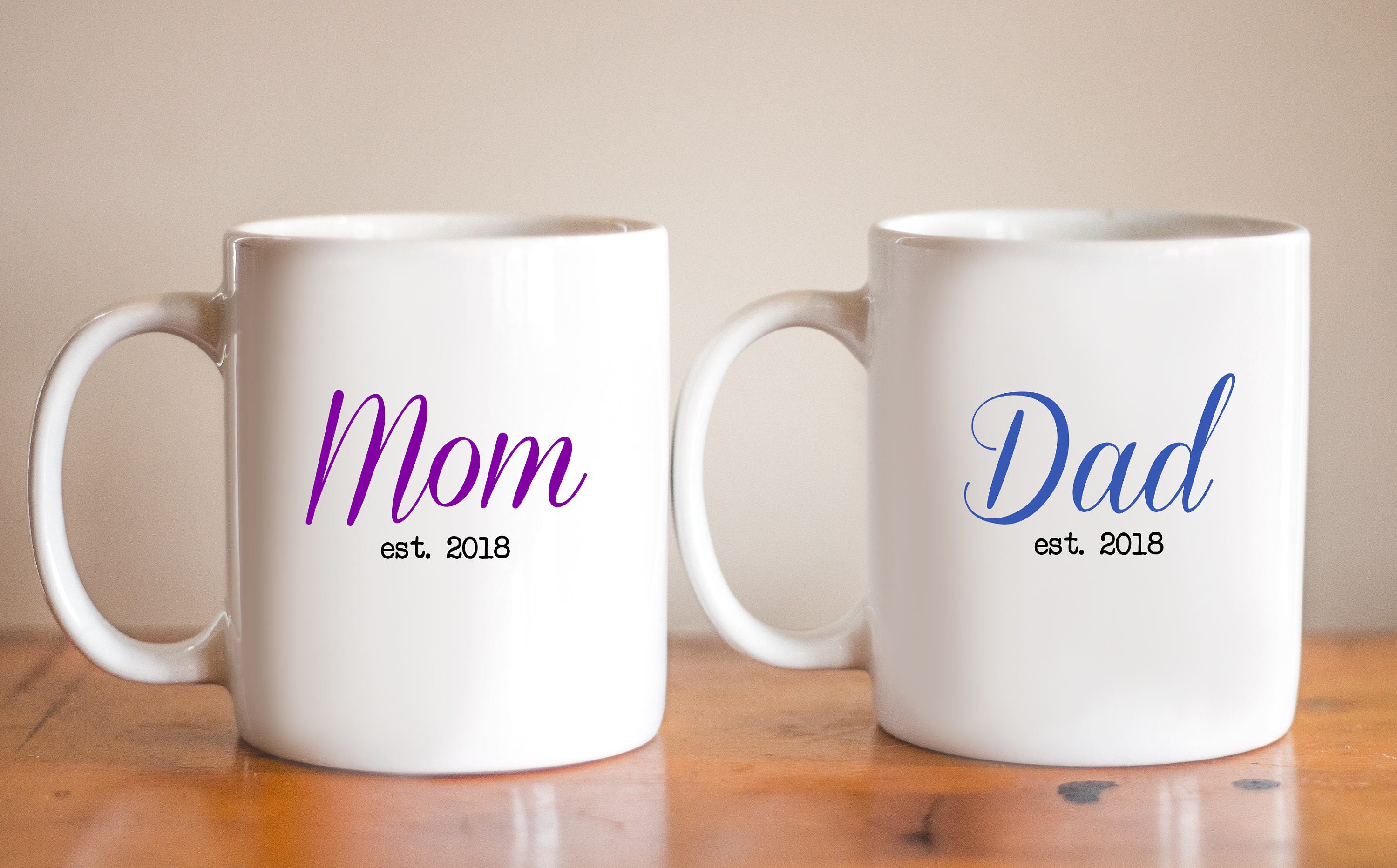 Mom And Dad Custom Coffee Mug Cute Coffee Mug New Parents