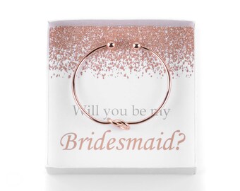Will You Be My Bridesmaid, Bridesmaid Proposal, Knot Bracelet, Be My Bridesmaid Gift, Wedding Party Gifts, Ask Bridesmaids, Bridesmaid Gifts
