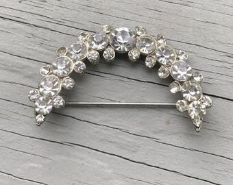 Vintage rhinestone brooch