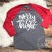 Christmas Shirt Merry Christmas Shirt Christmas Raglan