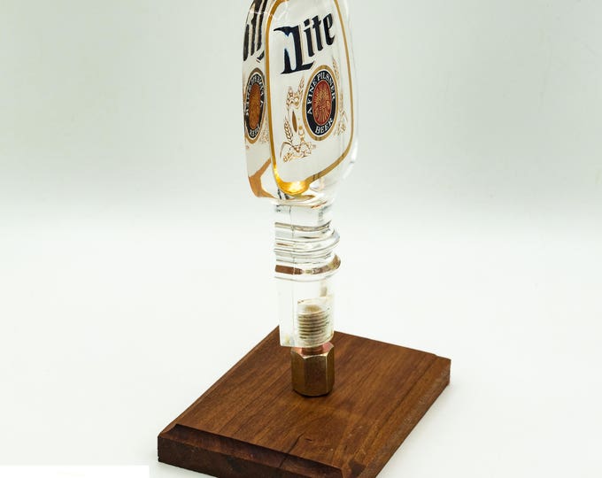 Miller Lite Beer Tap | 6-Inch Acrylic Beer Tap Handle | Bar Decor | Vintage Barware