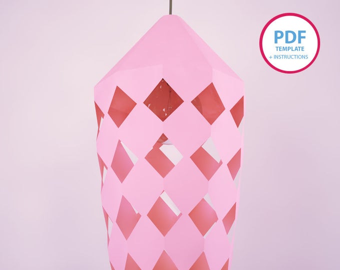 PDF templates, Papercraft,Lampshade, DIY,paper Pattern, Masks Pattern, Wall decor, paper lampshade, paper decoration, pdf pattern, decor