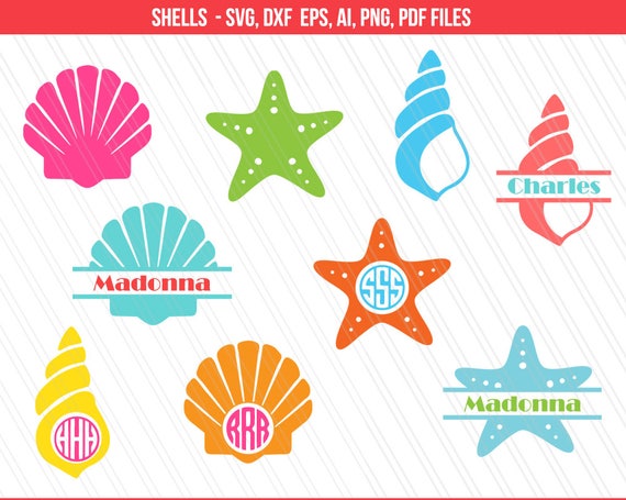 Download Sea shells svg Mermaid shell svg Seashell svg Star fish