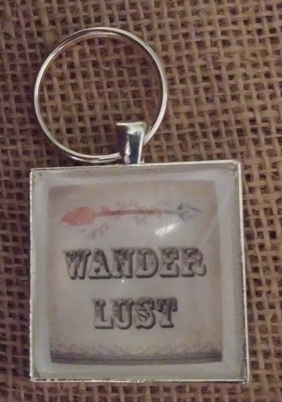 Wander Lust Key Ring Travel Key Chain Birthday Gift