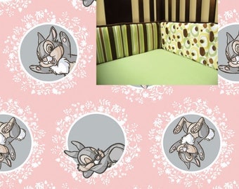 Bambi Crib Bumper Bambi Boy Girl Crib Bedding Bambi Nursery Baby Girl Bedding Crib Bumper Boy Nursery Timber Crib Bumper Bedding