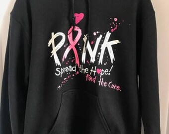 Pink Breast Cancer Awareness Hooded Sweatshirt