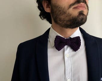 Papillon crafted model Charlie | 100% Egyptian cotton purple Eggplant
