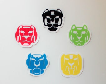 2.5" - 3" Voltron Legendary Defender Lion Paladin Stickers | Glossy High Quality Stickers | Party Favors | KeikiiArt