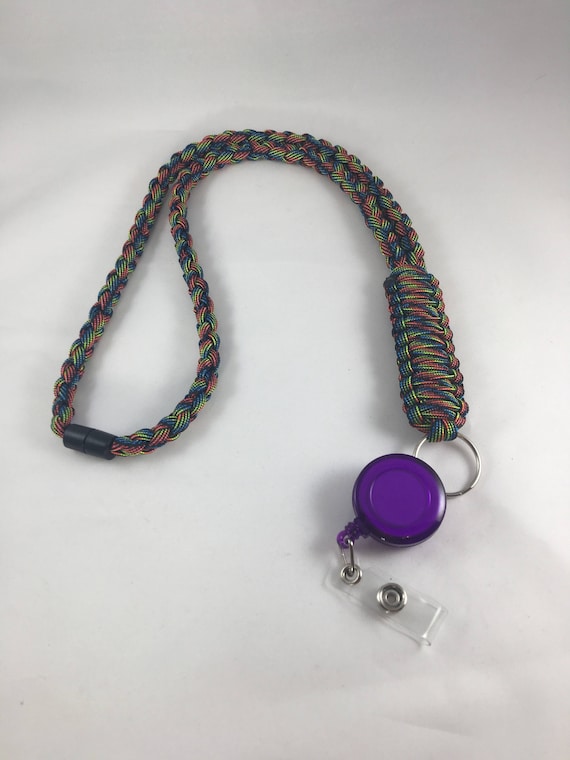 Paracord Badge Holder Badge Lanyard Paracord Lanyard ID