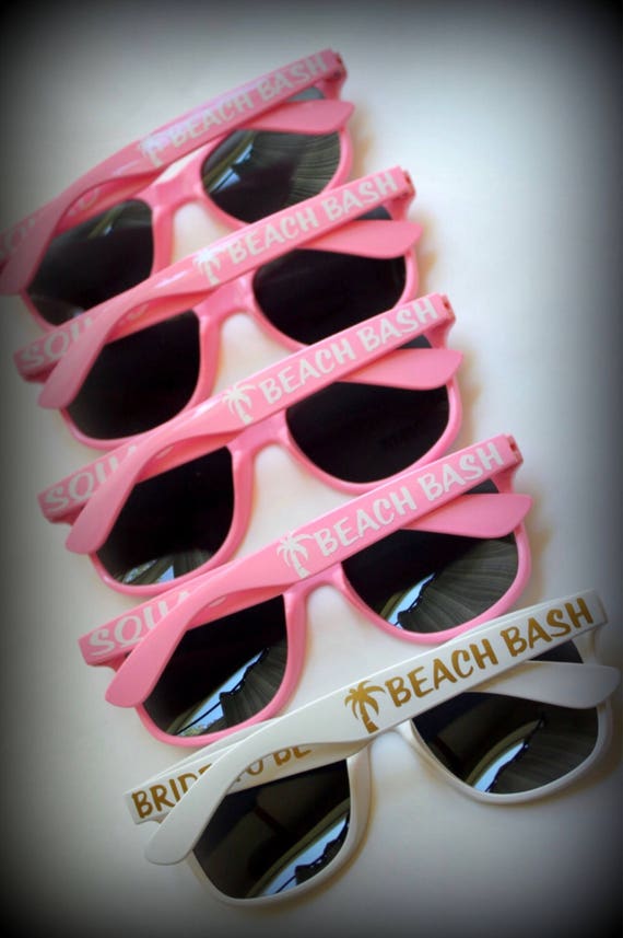 Items similar to Personalized Sunglasses - Wedding Favors - Bachelorette Party - Girls Weekend 