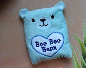 rice Heating pad, booboo bear, heat pack,cold pad, children get well gift,comfort heat therapy, Christmas stocking stuffer for kids