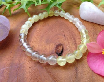 Multi gemstones bracelet/ Healing stones bracelet/ Yoga bracelet/ Spiritual jewelry/ Boho bracelet/ Amethyst Rose quartz Prehnite Citrine