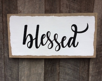 Blessed sign | Etsy