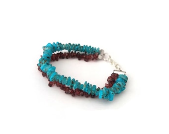 Semi precious beads bracelet