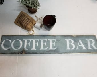 COFFEE BAR SIGN/but first coffee/Coffee lover gift/Kitchen signs/Coffee house sign/wall decor/handmade wood coffee bar sign/Cafe/Coffee Shop