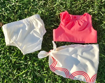 Toddler Moana Baby Moana Costume Hawaiian Princess 4 piece Motunui Themed Dress