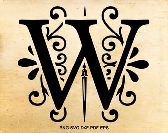Monogram letters svg, Initial svg, Monogram font, Regal alphabet svg, Cut files for Cricut, Files for Silhouette Cameo, eps dxf png svg pdf