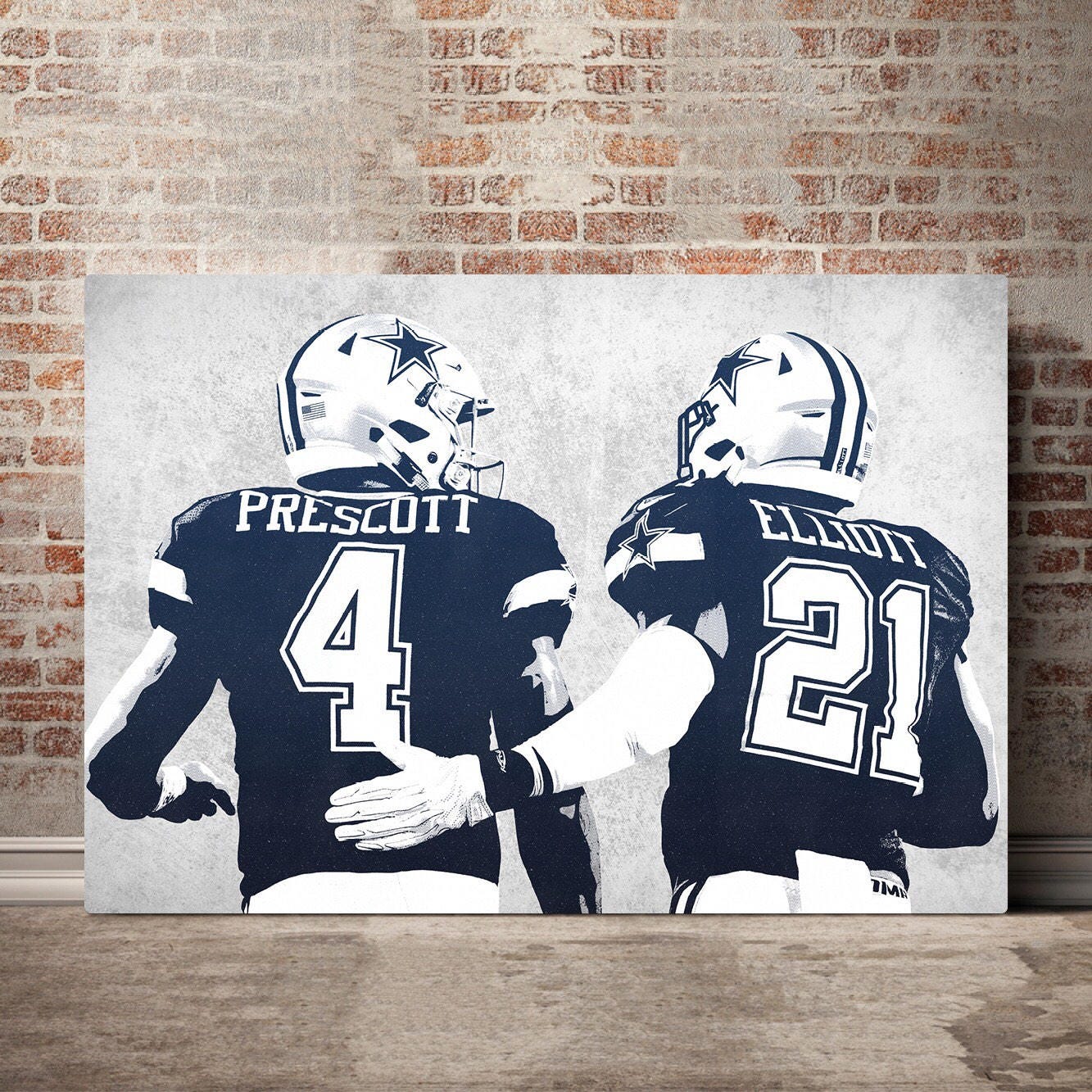 Dallas Cowboys Canvas Print Dallas Cowboys Art Dallas