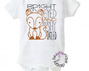 bright eyed and bushy tailed t shirt